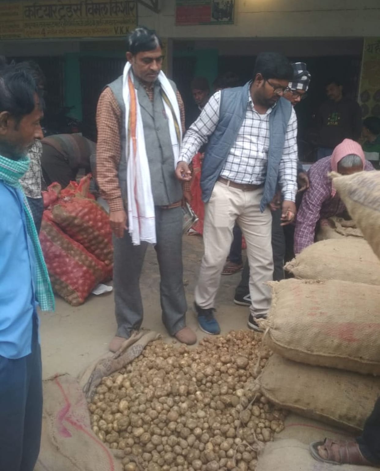 25 thousand cost, after selling potatoes 12 thousand came