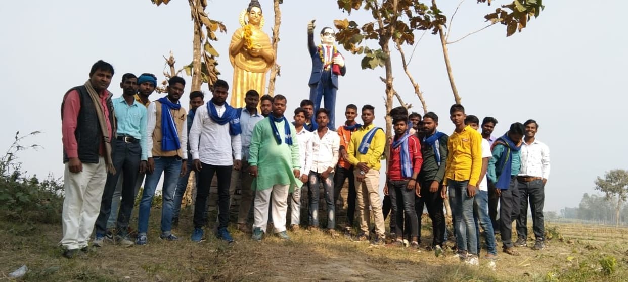 ambedkar statue broken