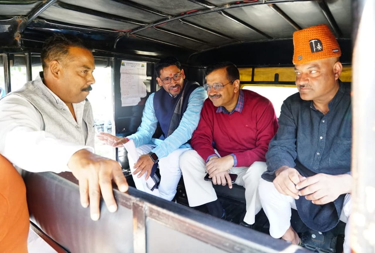 Uttarakhand Election 2022: Arvind kejriwal Comments on Bjp and Congress during Road show in haridwar