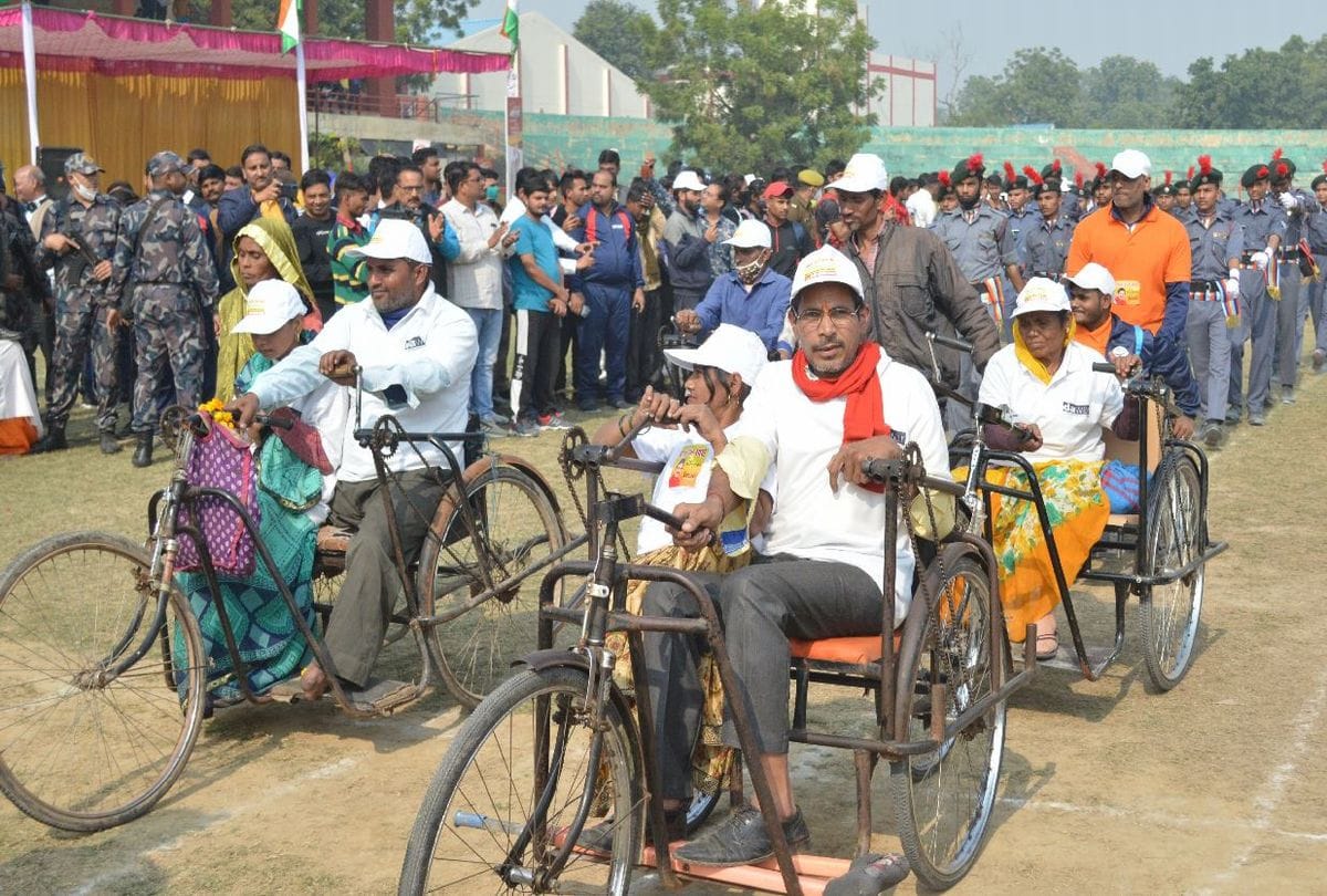 The Mp Sports Competition In Agra Union Minister Kiren Rijiju Inaugurated