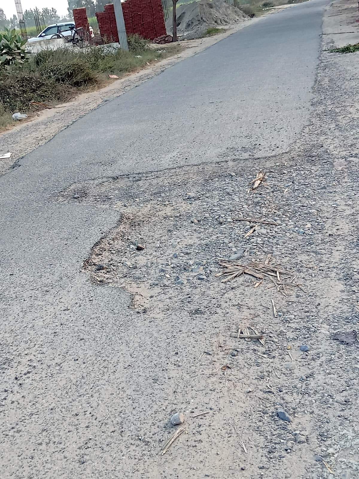 Be careful.. here there are potholes in the roads
