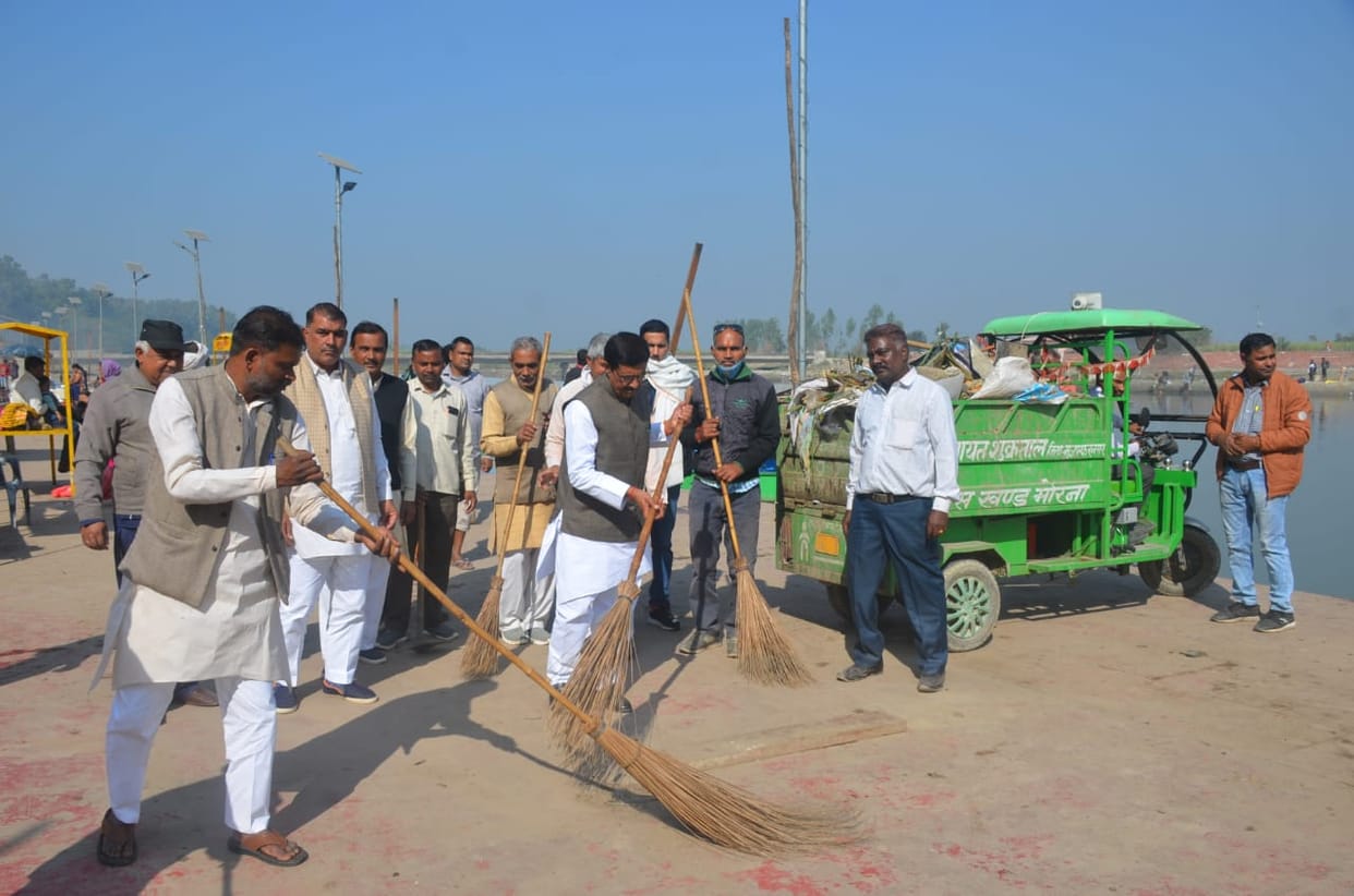 Cleanliness drive after Gangasnan fair