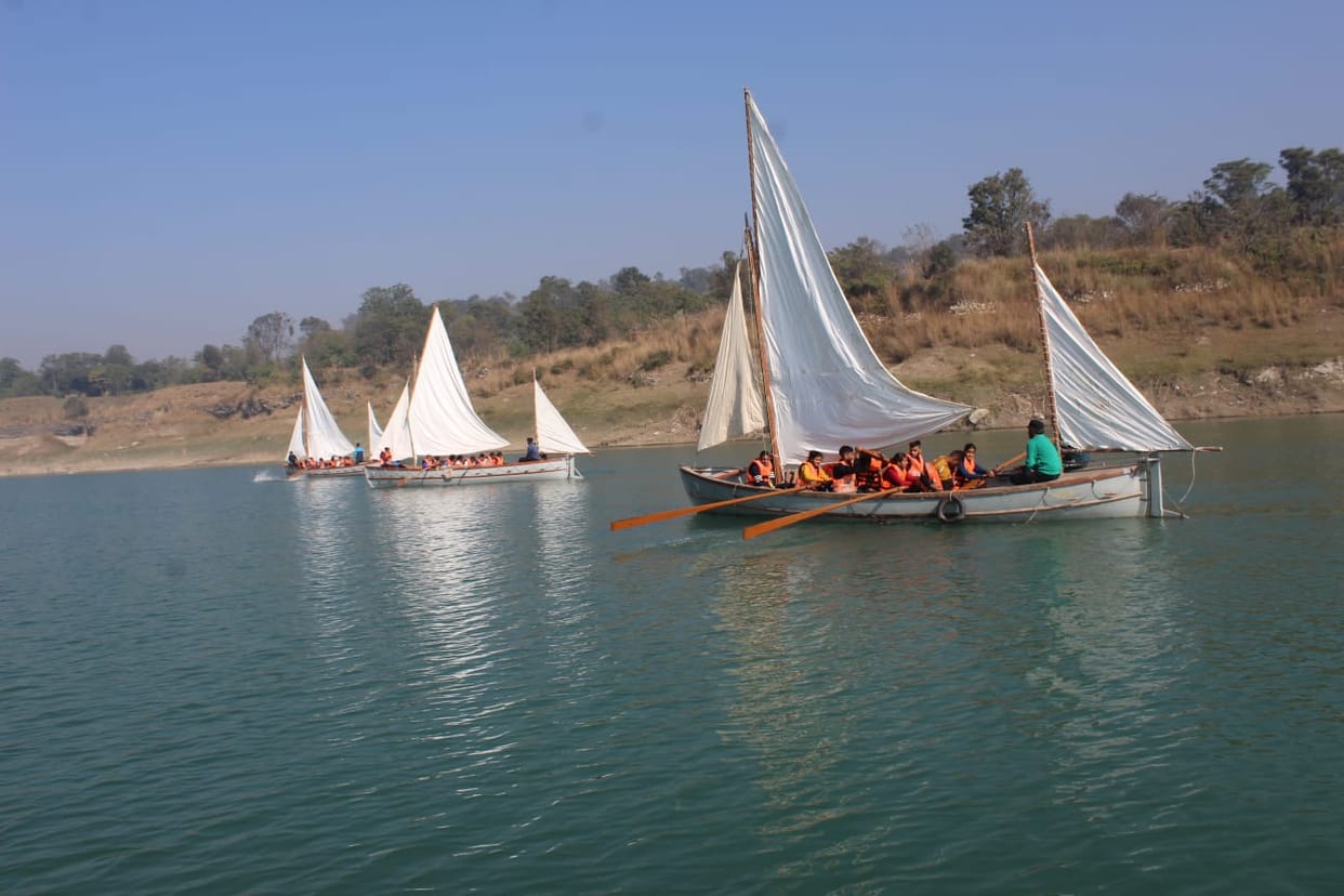 ncc cadets organised nokayaan yatra bilaspur to raipur