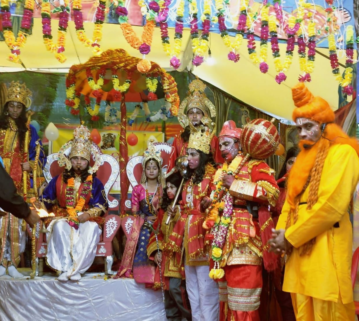 Ramlila ends with the coronation of Shri Ram