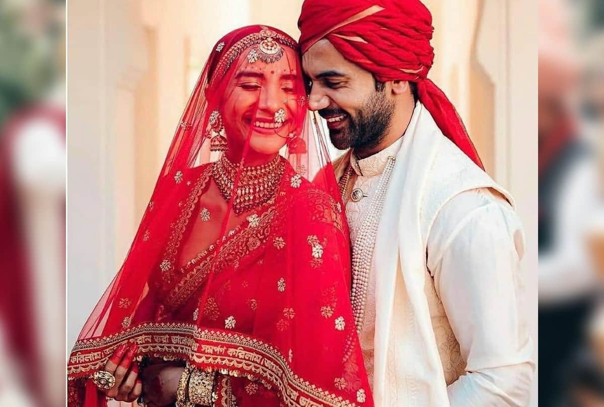 Social media: Rajkummar Rao shared the video of their wedding wife Patralekha  puts sindoor on his forehead