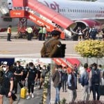 भारतीय खिलाड़ियों संग कीवी खिलाड़ी पहुंचे कानपुर