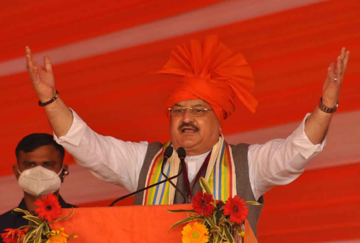 State in-charge and state president also reached Gorakhnath temple with JP Nadda
