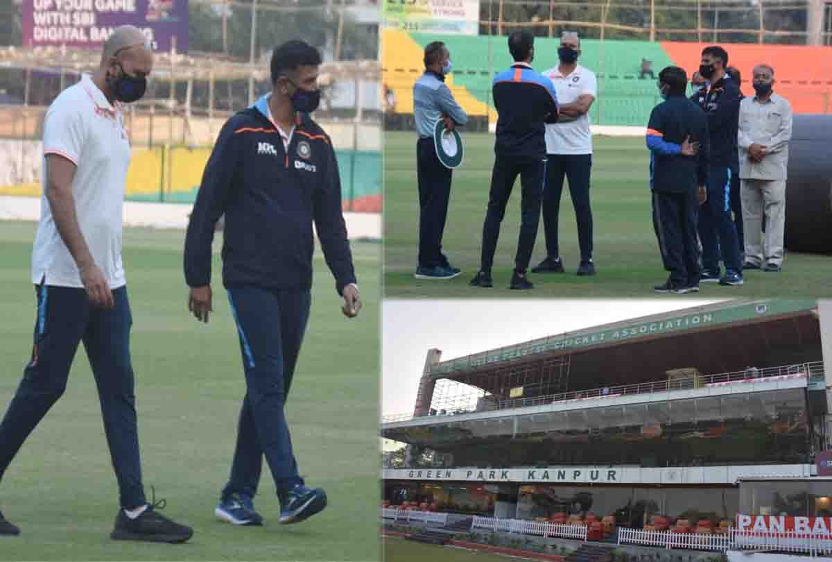 India-New Zealand Test match: Head coach Rahul Dravid saw the new players pavilion