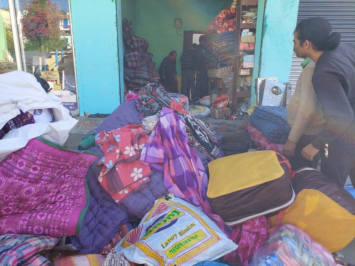 Fire at Dwarhaat shop