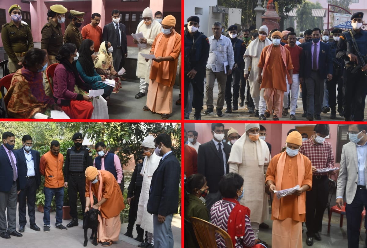 CM Yogi Janata Darbar News: yogi adityanath held Janata Darbar in gorakhpur and listened complaints of people