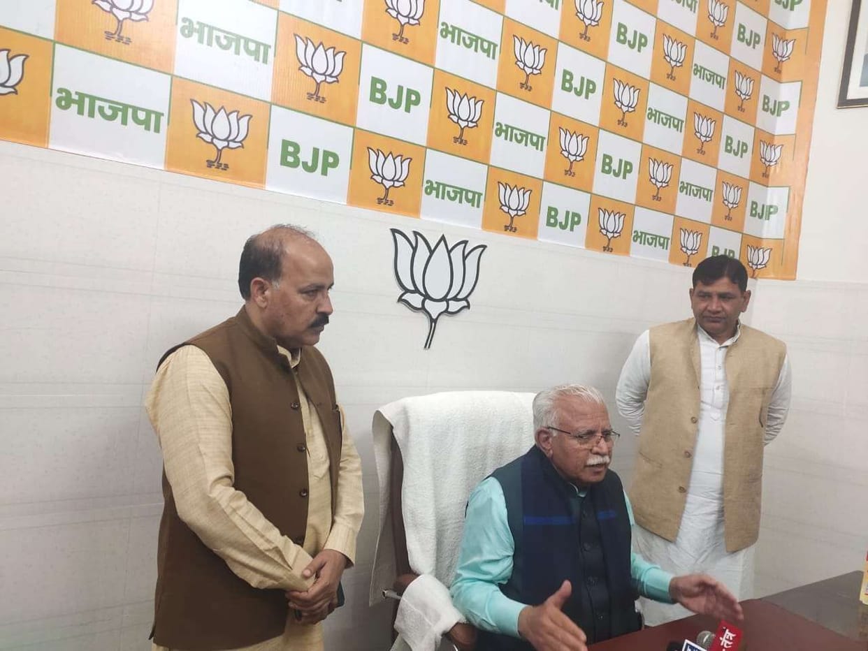 Congress has not taken any action against the corrupt: Manohar Lal , Yamunanagar
