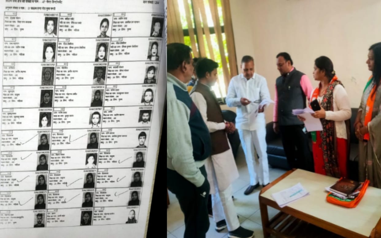 Ten votes created in the name of a woman at the same booth in Meerut