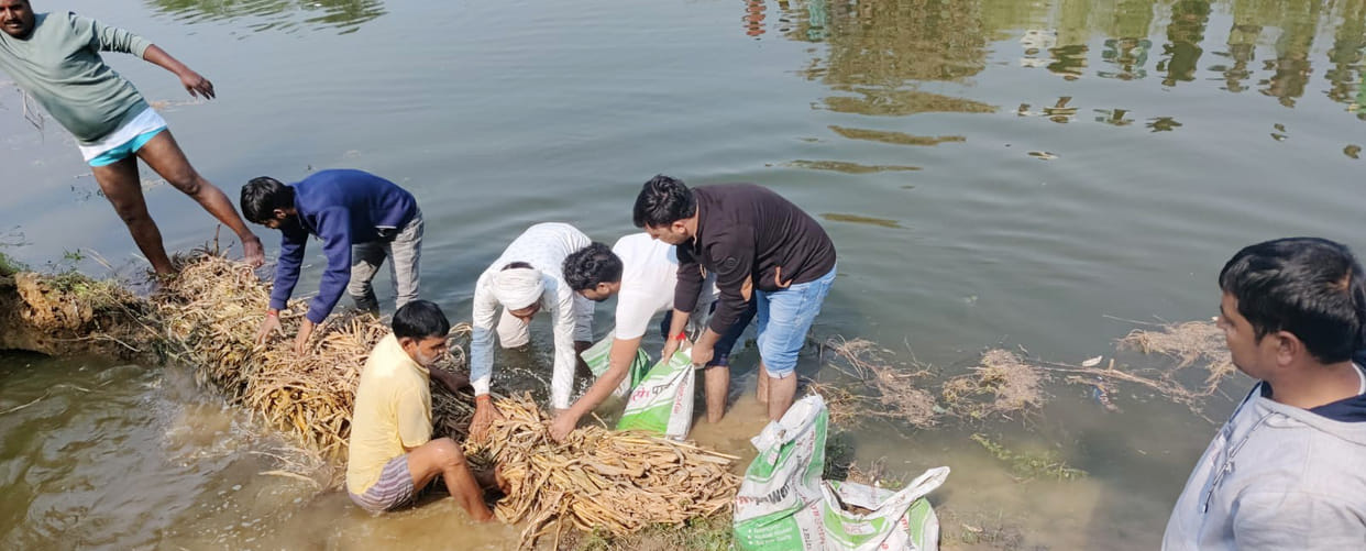 400 bigha crop submerged due to cutting of Chambal canal