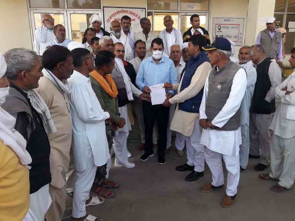 Farmers sent memorandum to the Prime Minister