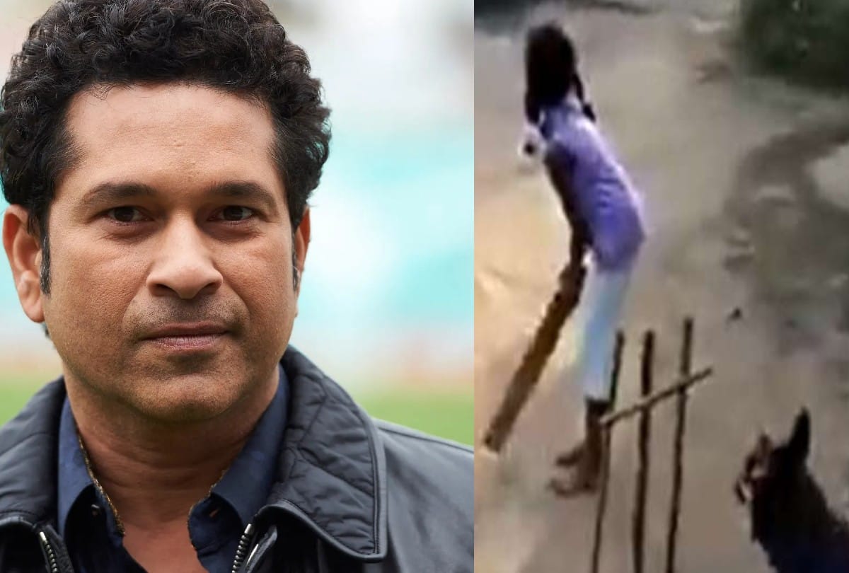Sachin shares video of dog playing cricket asks what would you name this