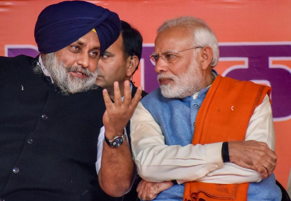 Farmer Protest Akali Dal again on back foot Due to Farmer Protest preparations were on to compromise with BJP