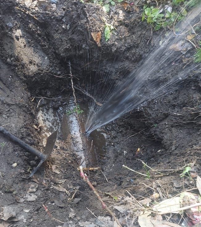 Leakage of Water Line in Almora