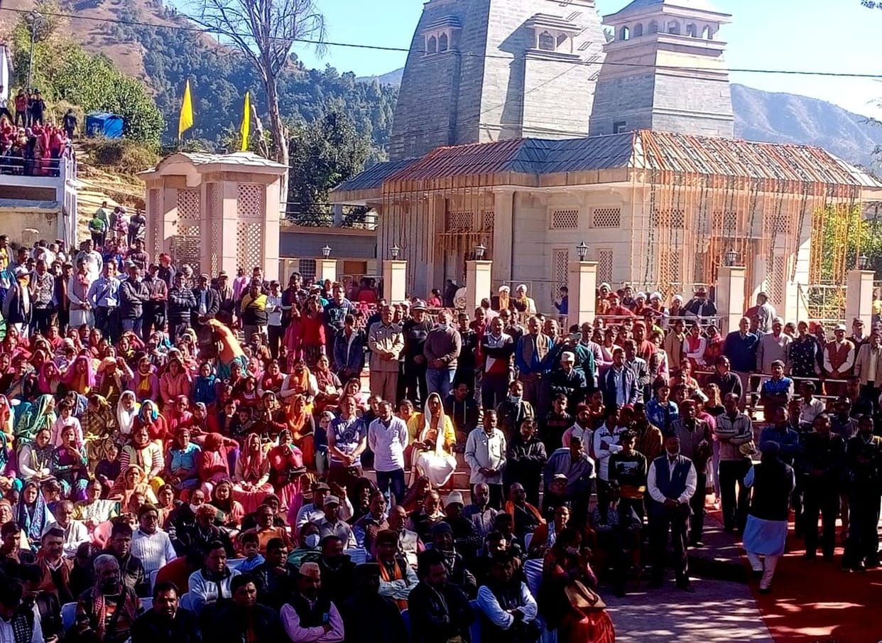 Purification of the newly built temple of Ghantakarna deity