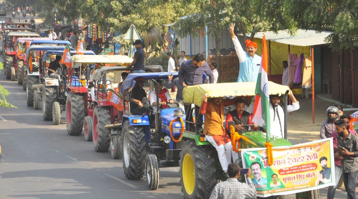 Tractor rally taken out in honor of farmers
