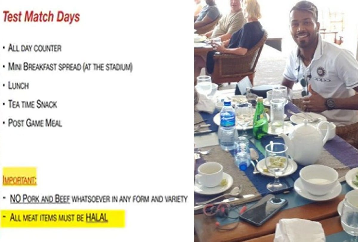 BCCI makes Halal meet mandatory in Players Diet chart fans outrage in social media