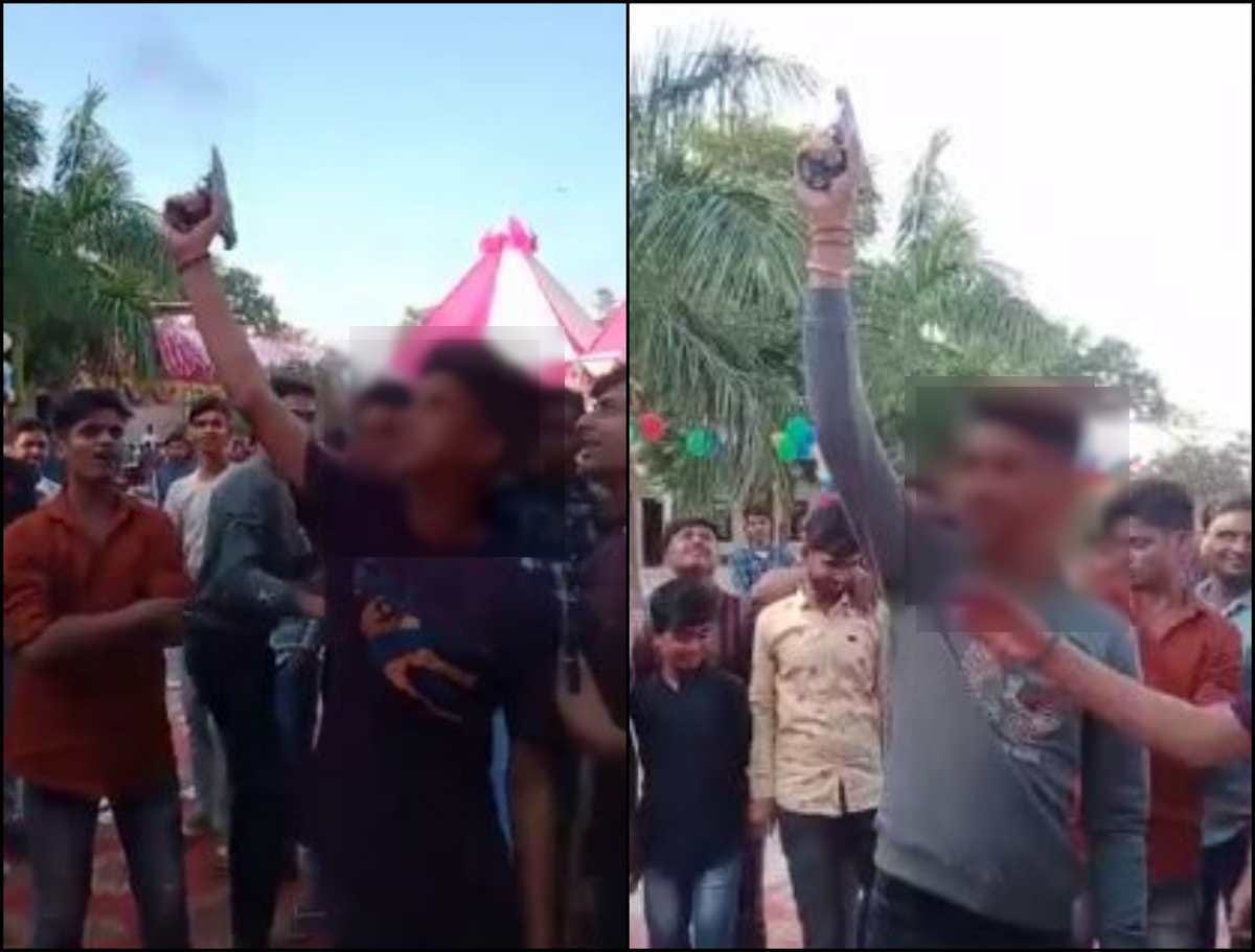 Police detained two teenagers interrogation continues after firing in wedding viral on social media in jaunpur