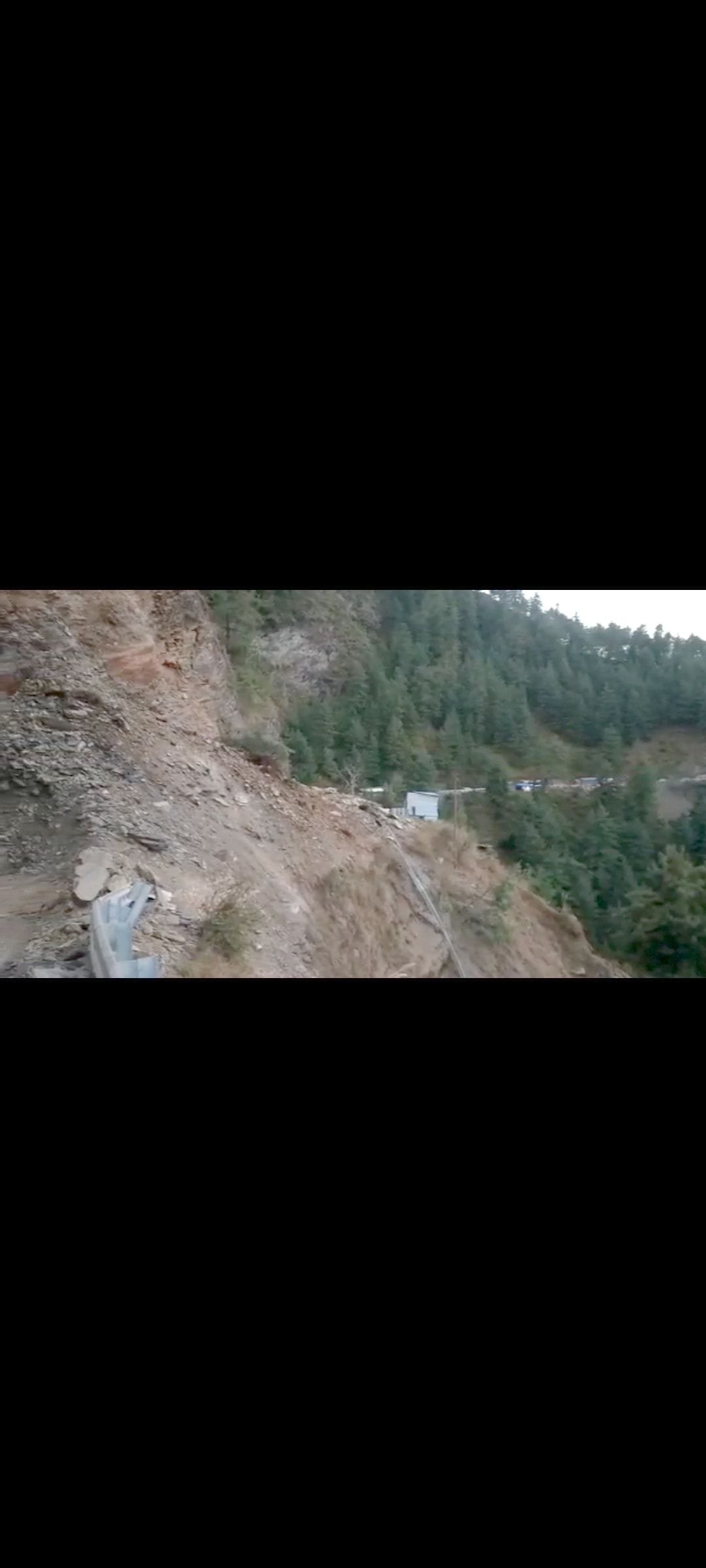 shimla rampur nh block due to landslide for 14 hour