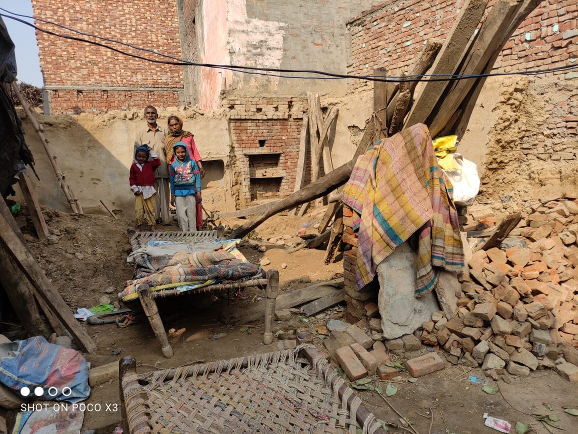 The house was demolished as soon as the name appeared in the list, now waiting for the installment