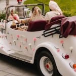 Vintage cars in marriage