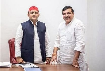 UP Assembly Election 2022: AAP Leader Sanjay Singh Meets To Akhilesh Yadav