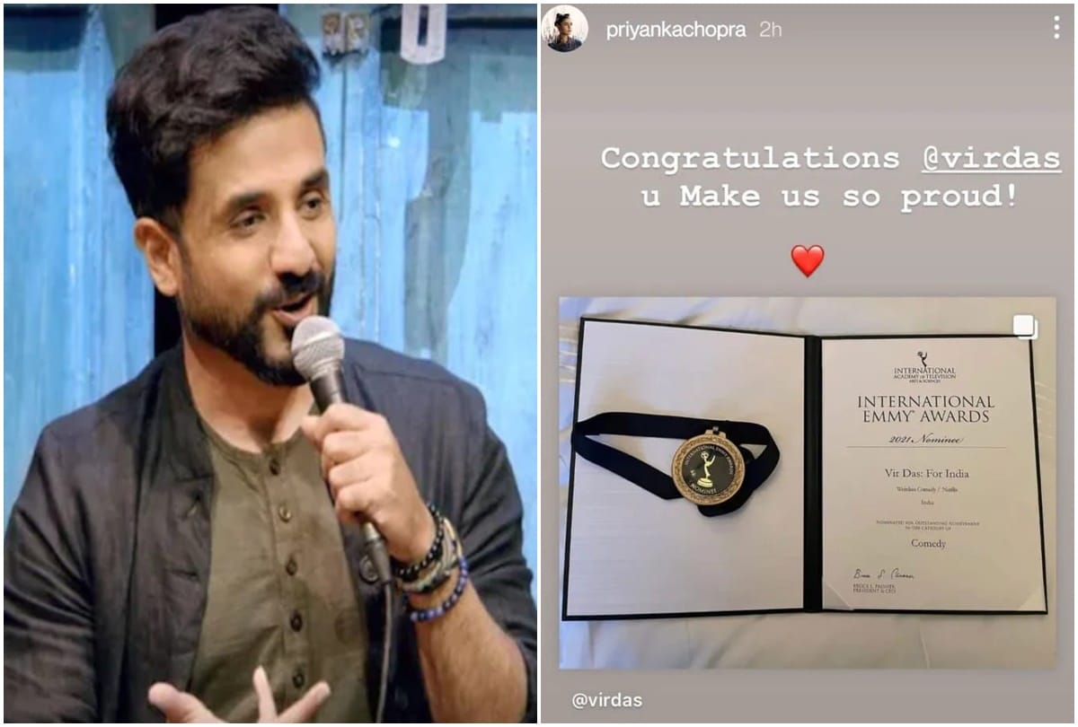 International Emmy Award: Priyanka Chopra congratulates Vir Das on being nominated shares photo of medal on Insta Story