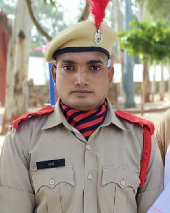 road accidenet for hariyna police  jwan