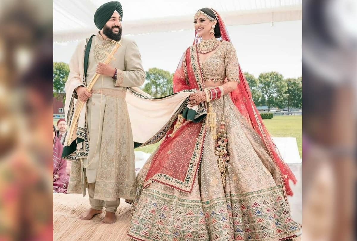 Bride Groom Matching Ethnic Outfits Ideas for Wedding Season