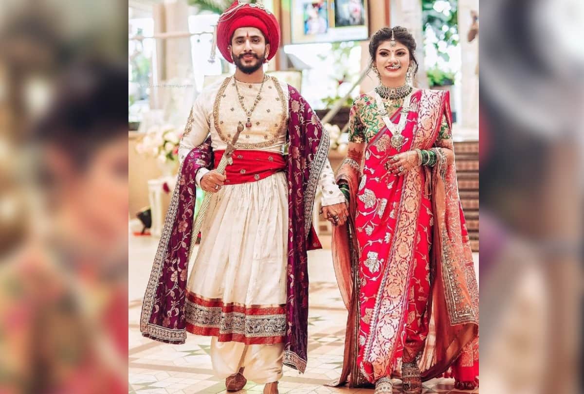Bride Groom Matching Ethnic Outfits Ideas for Wedding Season