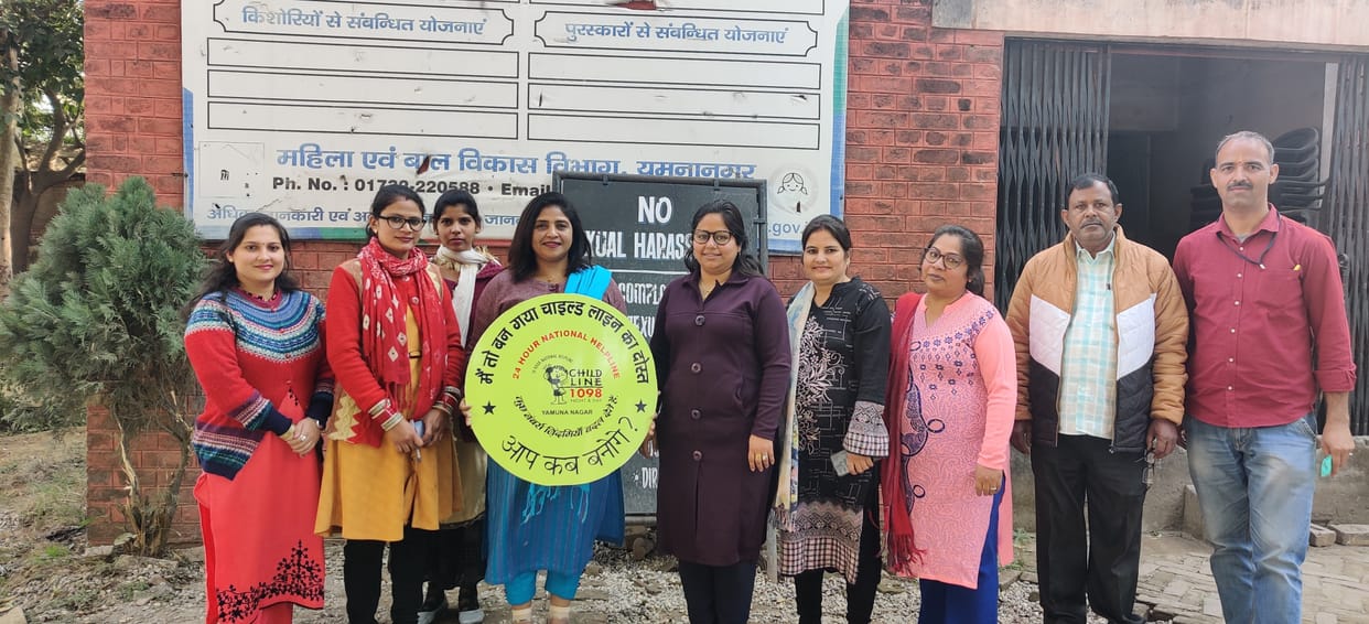 People signed 'friendship with child line' with officers, Yamunanagar
