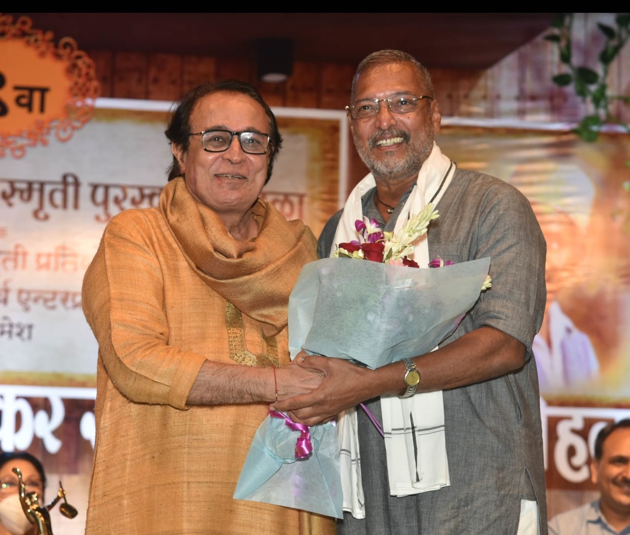 Pyarelal Sharma, Mala Sinha, Nana Patekar Sanjay Raut felicitated With Master Deenanath Mangeshkar Awards