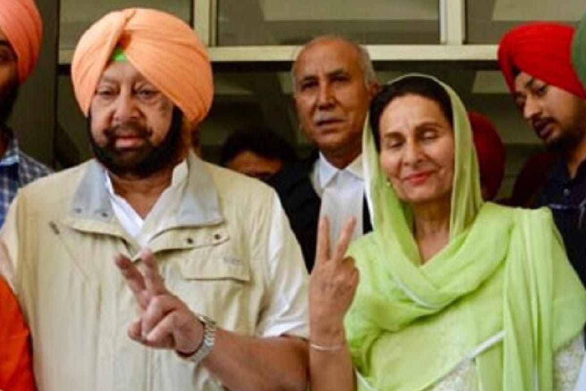 Punjab Election 2022: Congress issued a show cause notice to Amarinder singh wife Preneet Kaur seeking an explanation for her anti-party activities