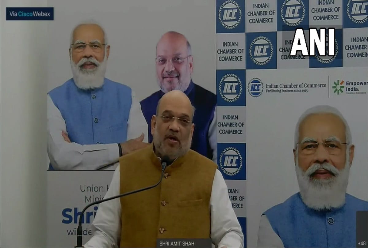 Amit shah icc speech today, says by 2024 all the capitals of the Northeast will be connected to the airport, 7 out of 8 states will be connected by rail in Indian Chamber of Commerce