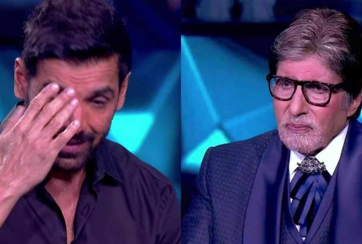 KBC 13 John Abraham gets emotional in front of Amitabh Bachchan watch video