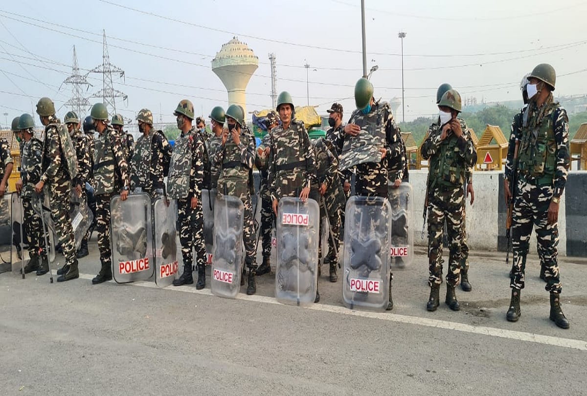 kisan andolan latest news One year of kisan andolan completed Mahapanchayat to be held on friday, Delhi Police put up barriers on Delhi-Meerut Expressway