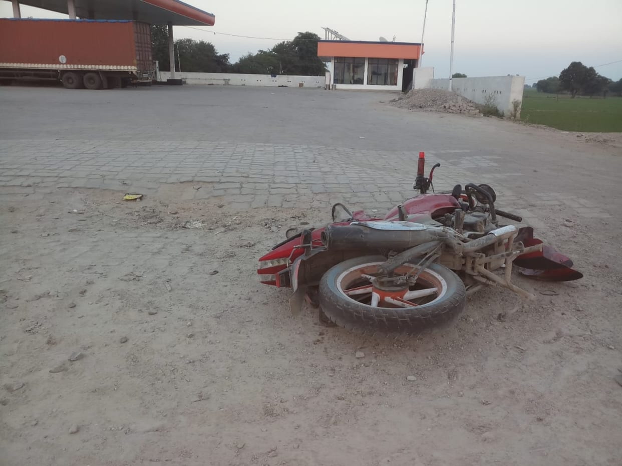 bike ryder died by truck hit