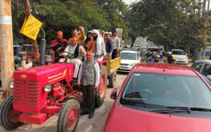 भाजपा की ट्रैक्टर रैली। (फाइल फोटो)