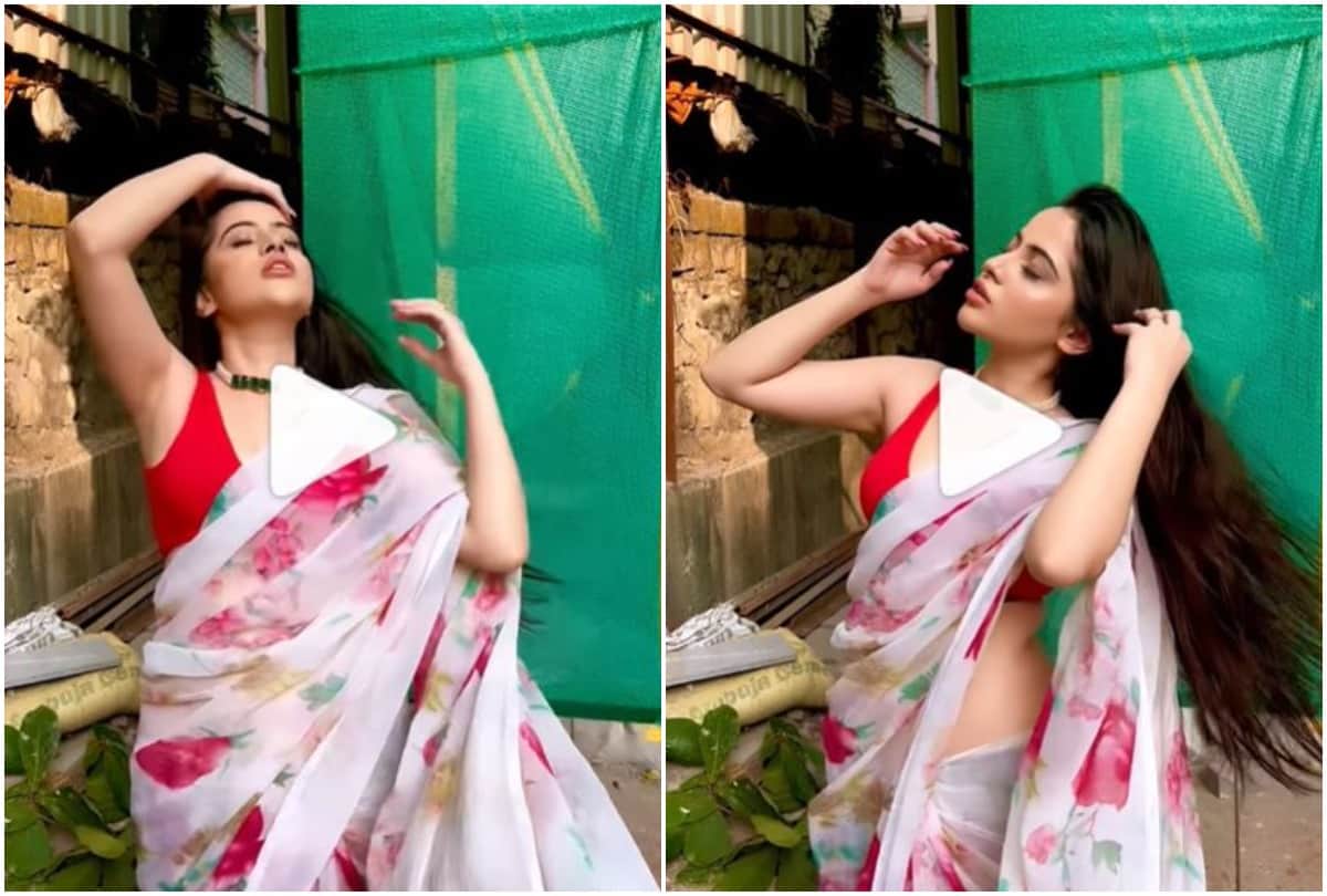 Actor Urfi Javed shared a new video in saree users gave such reactions