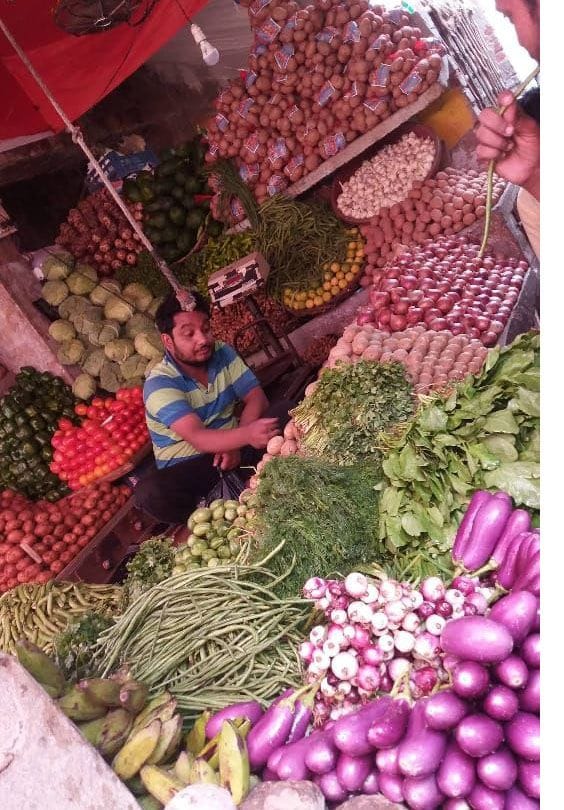 Green vegetables, new potatoes and onions have become expensive