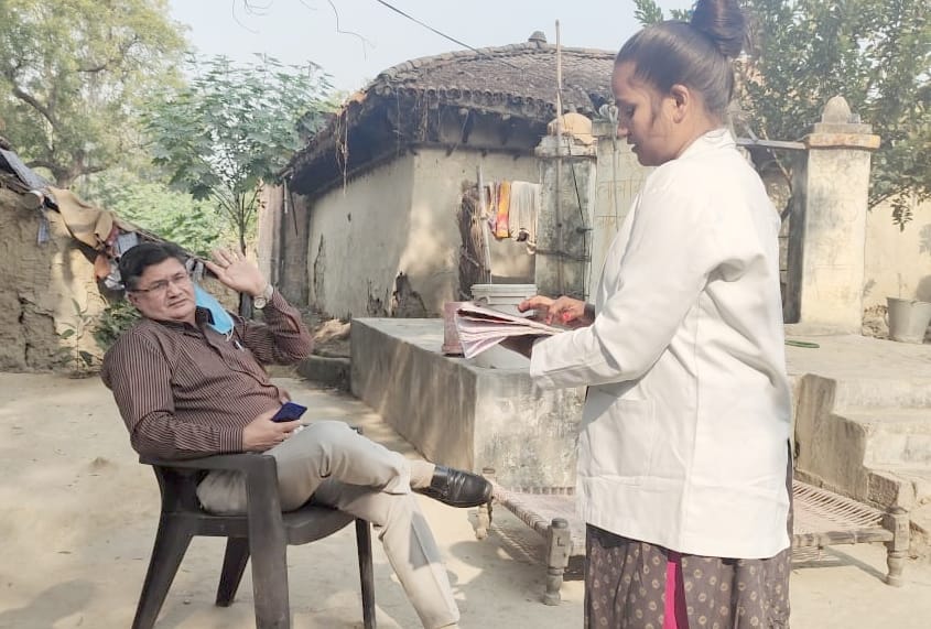 CMO inspected the vaccination booth