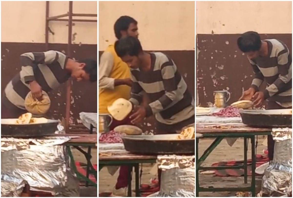 making tandoori naan by spitting in engagement ceremony video viral Hindu organizations give complaint
