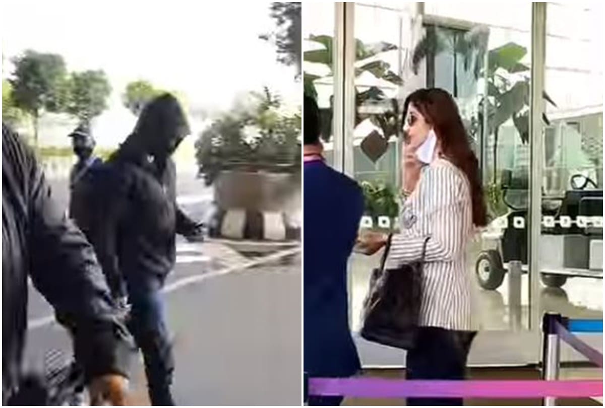 shilpa shetty husband raj kundra got trolled for hiding his face on airport watch video