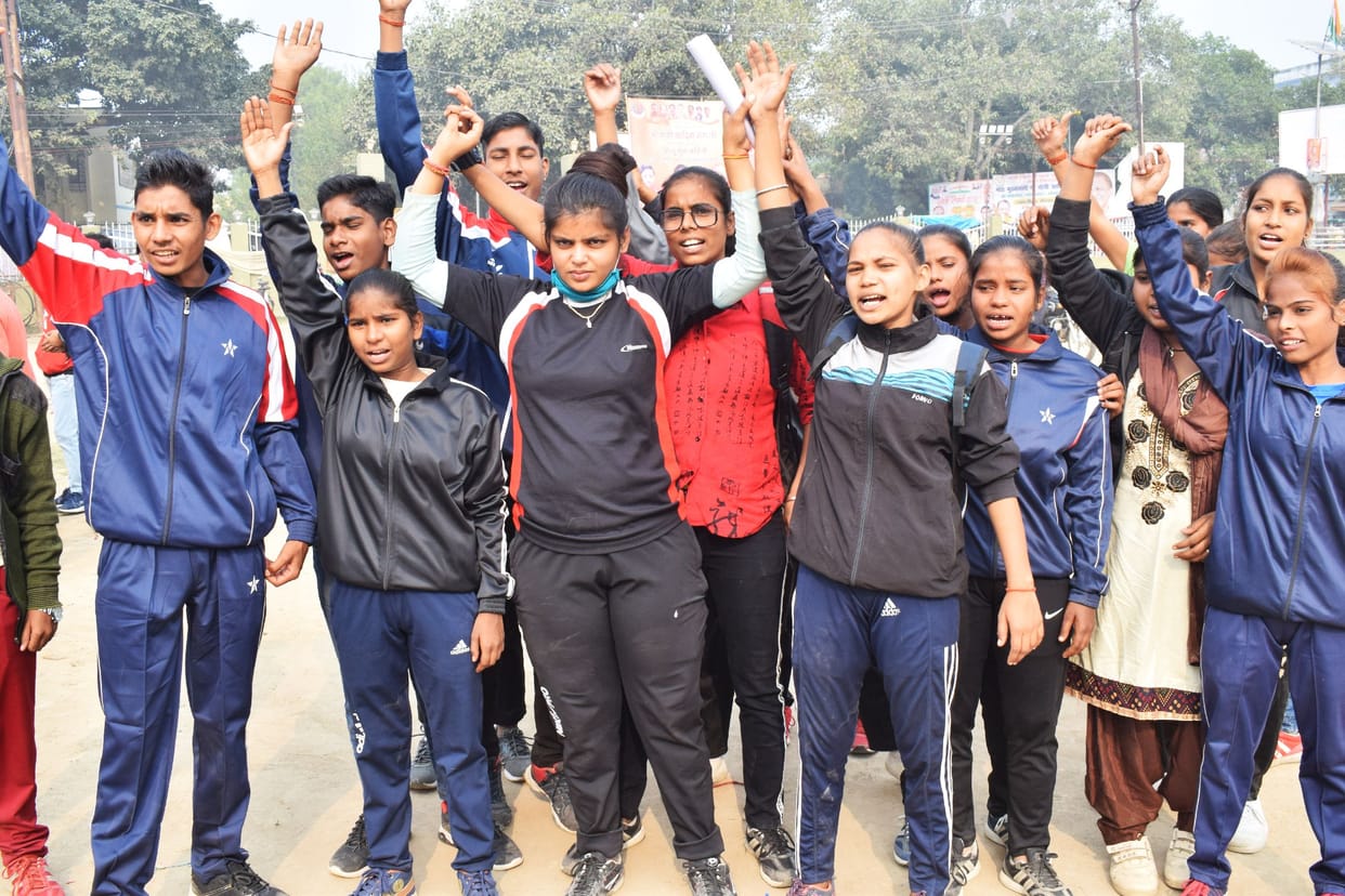 playrs protest