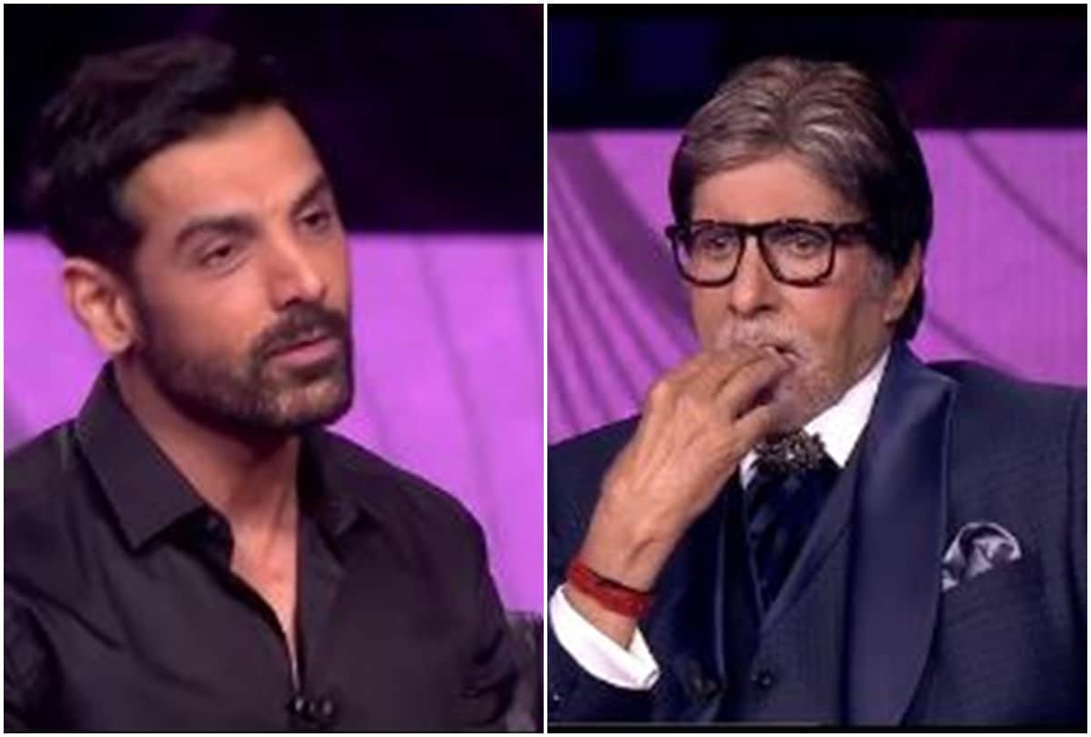 KBC 13 john abraham revealed a boxer ripped his chest apart see amitabh bachcha reaction