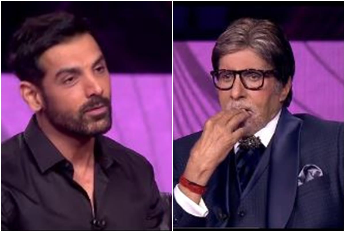 KBC 13 john abraham revealed a boxer ripped his chest apart see amitabh bachcha reaction