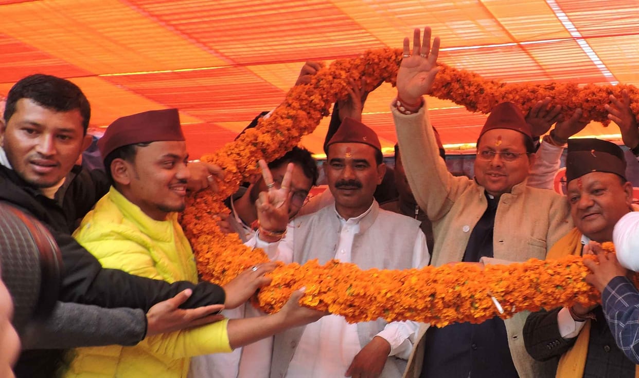 CM Dhami in Kapkot